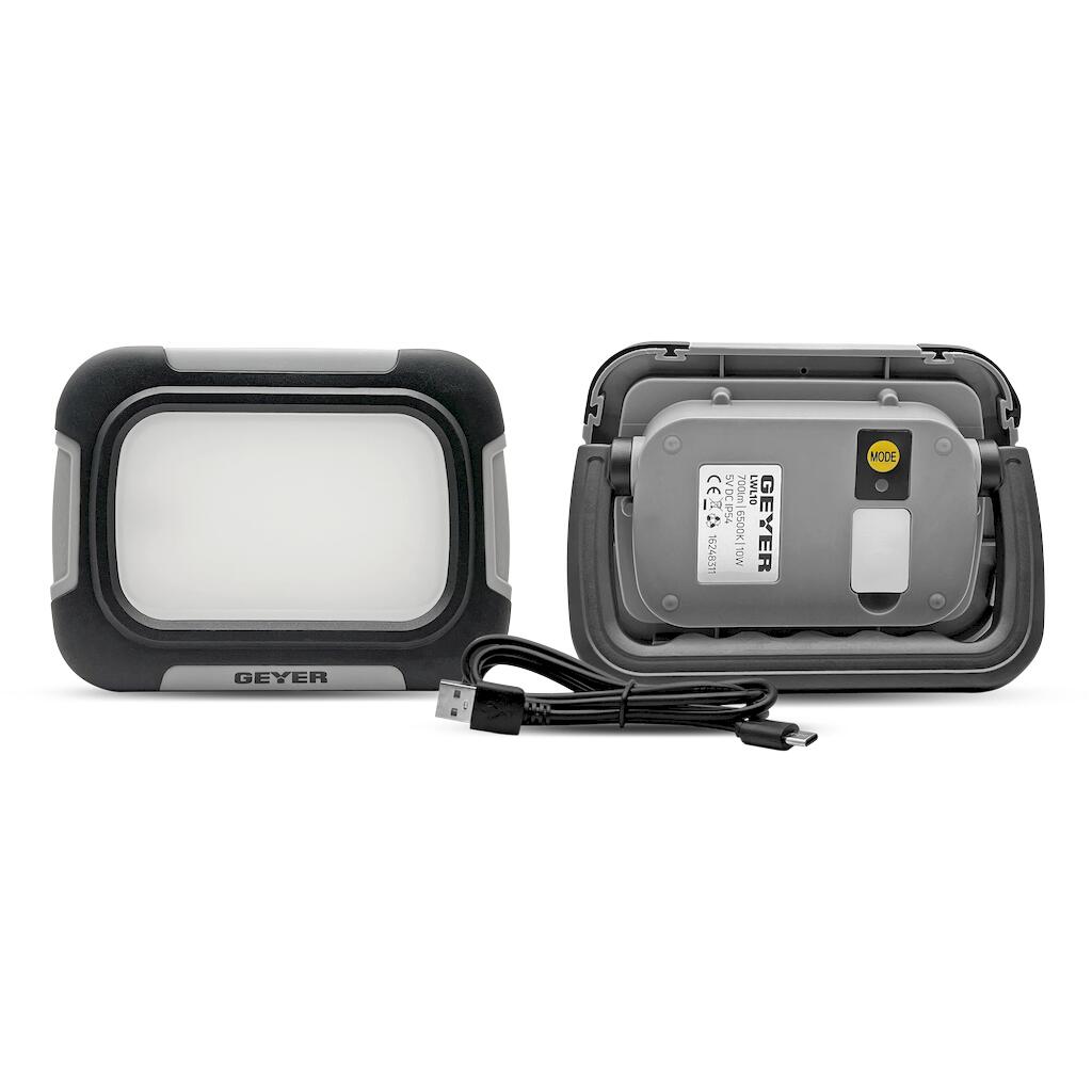 LWL10 GEYER Προβολέας LED 10W 6500K εργασίας επαναφορτιζόμενος IP54