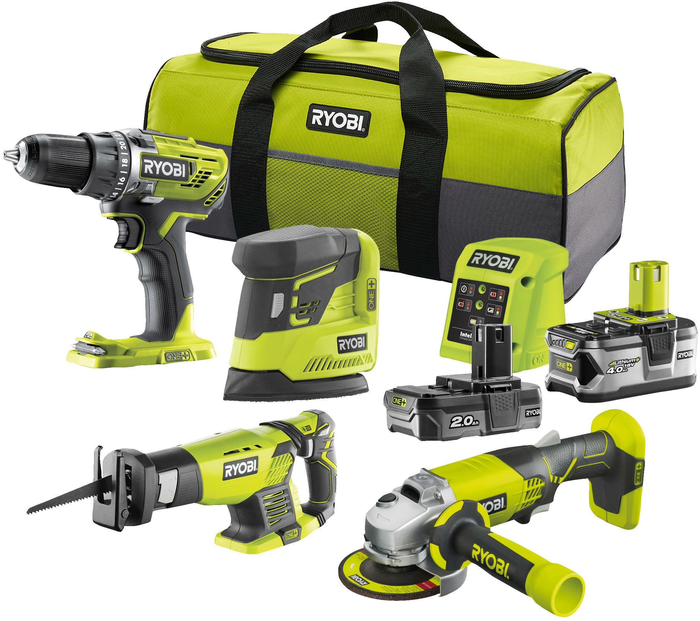 RYOBI R18CK4E-242S 18V 8 PIECE COMBO KIT